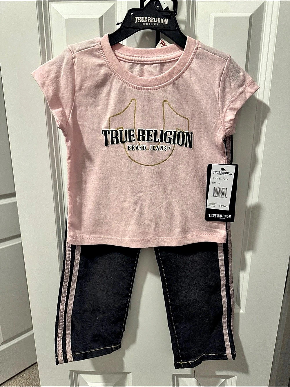 True Religion Kids Pink & Black Matching Set NWT